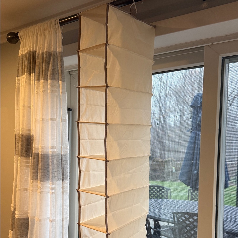 Cream Hanging Storage Organizer